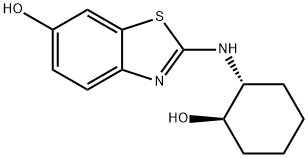 6-BENZOTHIAZOLOL, 2-[[(1R,2R)-2-HYDROXYCYCLOHEXYL]AMINO]- 结构式