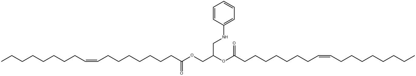 3-(N-phenylamino)-1,2-propanediol 1,2-dioleoyl ester 结构式