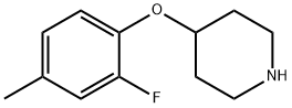 4-(2-氟-4-甲基苯氧基)哌啶 结构式