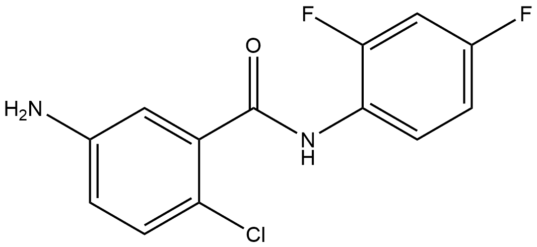 5-Amino-2-chloro-N-(2,4-difluorophenyl)benzamide 结构式