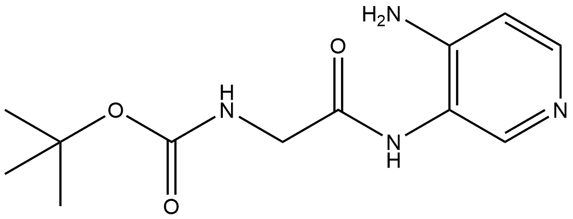 tert-butyl [(4-amino-pyridin-3-ylcarbamoyl)-methyl]-carbamidate 结构式