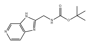 Carbamic acid, N-(3H-imidazo[4,5-c]pyridin-2-ylmethyl)-, 1,1-dimethylethyl ester 结构式