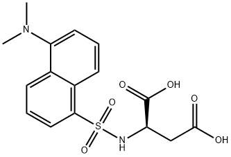 (R)-2-(5-(Dimethylamino)naphthalene-1-sulfonamido)succinic acid 结构式