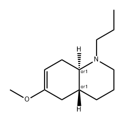 Quinoline, 1,2,3,4,4a,5,8,8a-octahydro-6-methoxy-1-propyl-, (4aR,8aR)-rel- 结构式