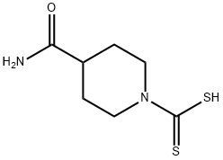 4-carboxamidopiperidine-N-dithiocarboxylate 结构式