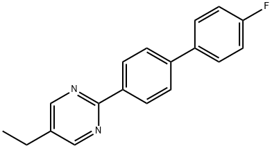 5-乙基-2-(4'-氟联二苯)嘧啶 结构式