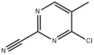 4-氯-5-甲基嘧啶-2-腈 结构式