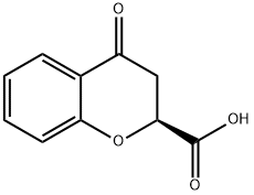 (2S)-3,4-Dihydro-4-oxo-2H-1-benzopyran-2-carboxylic acid 结构式