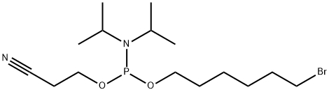 6-BROMOHEXYL PHOSPHORAMIDITE 结构式