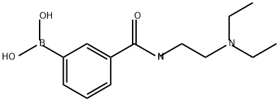 (3-((2-(二乙基氨基)乙基)氨基甲酰基)苯基)硼酸 结构式