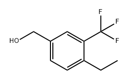 4-乙基-3-(三氟甲基)苯甲醇 结构式