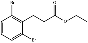 Benzenepropanoic acid, 2,6-dibromo-, ethyl ester 结构式