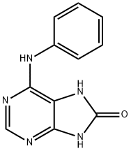 6-(Phenylamino)-1H-purin-8(7H)-one 结构式