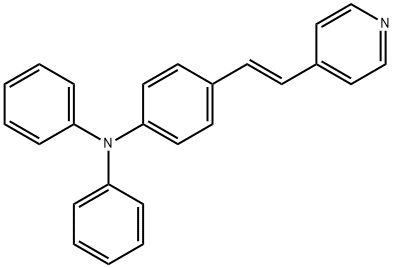 N,N-二苯基-4-(2-(吡啶-4-基)乙烯基)苯胺 结构式