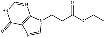 9H-Purine-9-propanoic acid, 1,6-dihydro-6-oxo-, ethyl ester 结构式