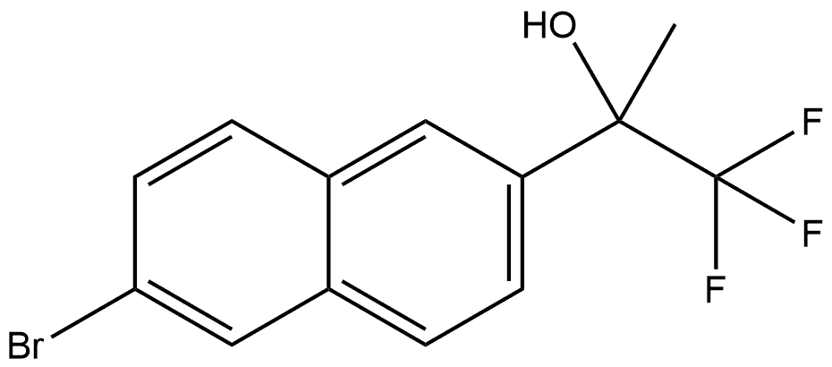 6-Bromo-α-methyl-α-(trifluoromethyl)-2-naphthalenemethanol 结构式