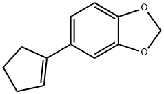 1,3-Benzodioxole, 5-(1-cyclopenten-1-yl)- 结构式