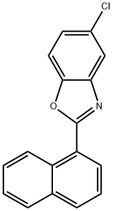 Benzoxazole, 5-chloro-2-(1-naphthalenyl)- 结构式