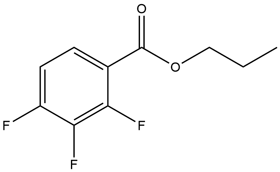 Propyl 2,3,4-trifluorobenzoate 结构式