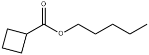 Cyclobutanecarboxylic acid pentyl ester 结构式