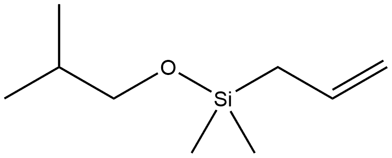 Silane, dimethyl(2-?methylpropoxy)?-?2-?propen-?1-?yl- 结构式