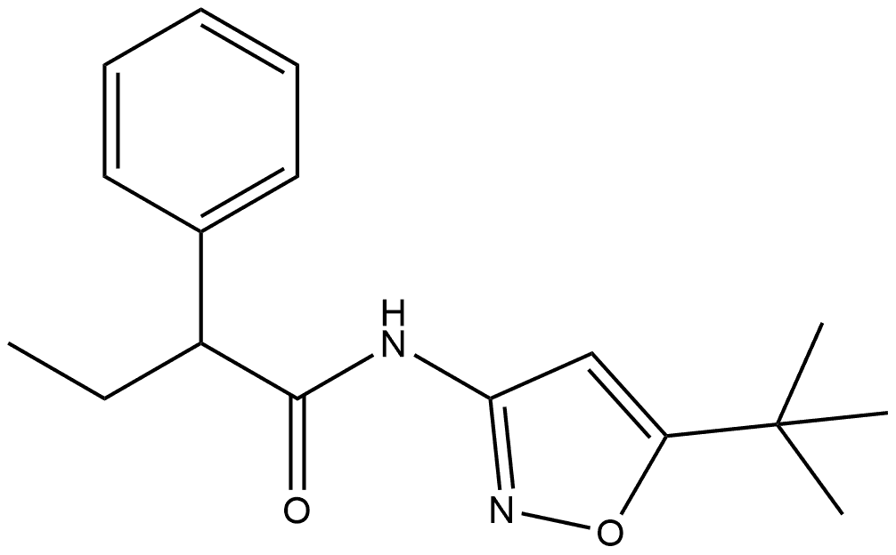 N-(5-(tert-Butyl)isoxazol-3-yl)-2-phenylbutanamide 结构式