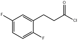 Benzenepropanoyl chloride, 2,5-difluoro- 结构式