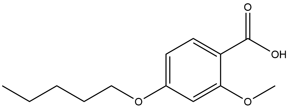 2-Methoxy-4-(pentyloxy)benzoic acid 结构式