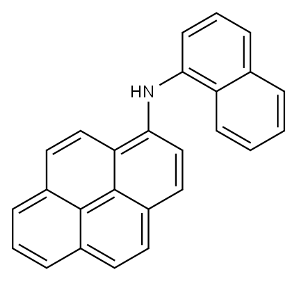 N-(萘-1-基)芘-1-胺 结构式