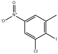 1-氯-2-碘-3-甲基-5-硝基苯 结构式