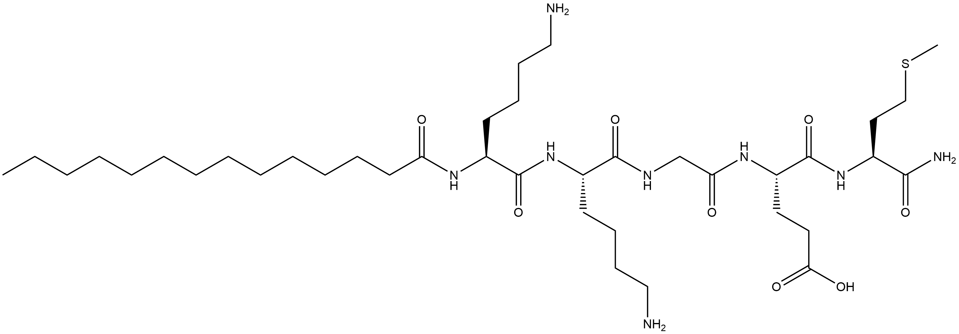 MYRISTOYL PENTAPEPTIDE-11 结构式