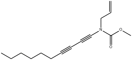 Carbamic acid, N-1,3-decadiyn-1-yl-N-2-propen-1-yl-, methyl ester 结构式