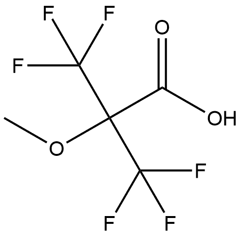 3,3,3-Trifluoro-2-methoxy-2-(trifluoromethyl)propanoic acid (ACI) 结构式