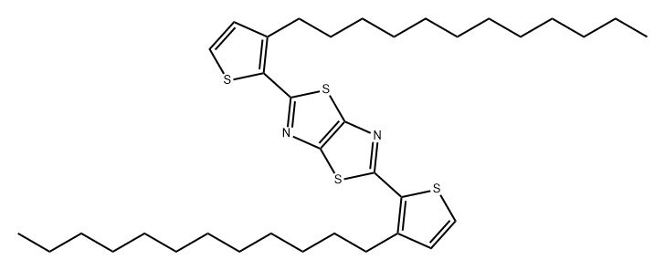 Thiazolo[5,4-d]thiazole, 2,5-bis(3-dodecyl-2-thienyl)- 结构式