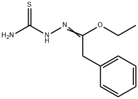 Benzeneethanehydrazonic acid, N-(aminothioxomethyl)-, ethyl ester 结构式