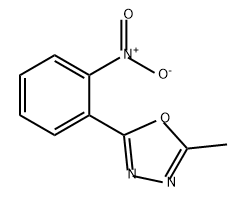 1,3,4-Oxadiazole, 2-methyl-5-(2-nitrophenyl)- 结构式