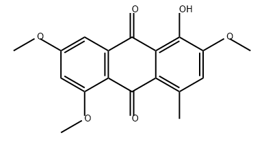 9,10-Anthracenedione, 1-hydroxy-2,5,7-trimethoxy-4-methyl- 结构式