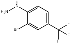 Hydrazine, [2-bromo-4-(trifluoromethyl)phenyl]- 结构式