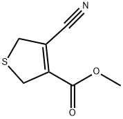 3-Thiophenecarboxylic acid, 4-cyano-2,5-dihydro-, methyl ester 结构式