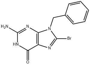 2-Amino-9-benzyl-8-bromo-1H-purin-6(9H)-one 结构式