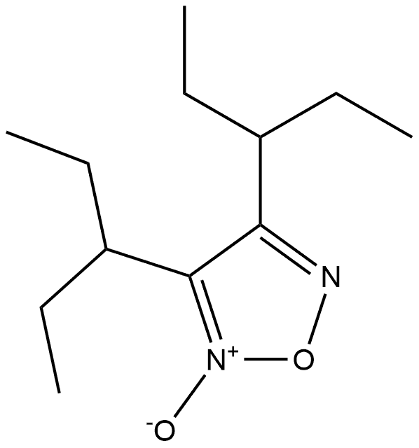 3,4-di(pentan-3-yl)-1,2,5-oxadiazole 2-oxide 结构式