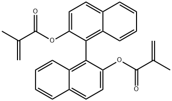 2,2'-二甲基丙烯酰氧基-1,1'-联萘 结构式