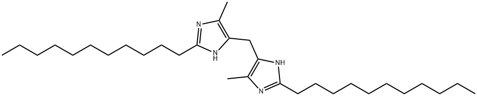 4,4'-亚甲基双(2-十一烷基-5-甲基咪唑) 结构式