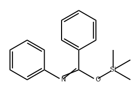 Benzenecarboximidic acid, N-phenyl-, trimethylsilyl ester (9CI) 结构式