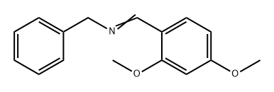 Benzenemethanamine, N-[(2,4-dimethoxyphenyl)methylene]- 结构式