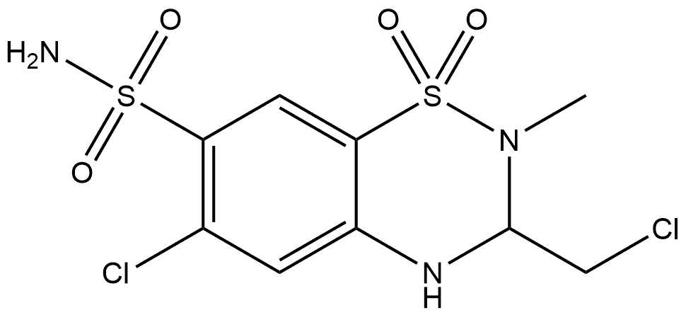 methyclothiazide 结构式