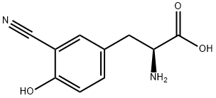 L-Tyrosine, 3-cyano- 结构式