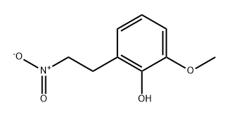 Phenol, 2-methoxy-6-(2-nitroethyl)- 结构式