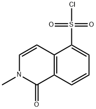 2-甲基-1-氧代-1,2-二氢异喹啉-5-磺酰氯 结构式