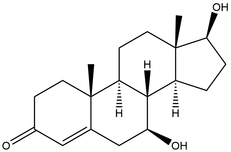 Androst-4-en-3-one, 7,17-dihydroxy-, (7β,17β)- 结构式